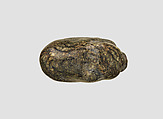 Stamp seal (bull-shaped) with animal, Brecciated green, black, and beige Steatite, Assyrian