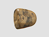 Stamp seal (octagonal pyramid, worn) with divine symbols, Feldspar (?), yellow black, Assyrian