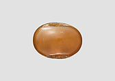 Stamp seal, Chalcedony, brown, Sasanian