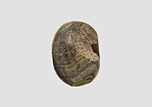 Stamp seal, Calcite, gray, Sasanian
