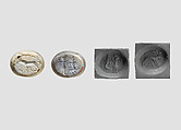 Stamp seal, Jadeite, Sasanian