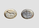 Stamp seal, Jadeite, Sasanian