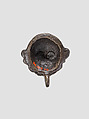 Cover in the form of a man's head, Bronze, Sasanian