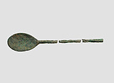 Spoon, Bronze or copper, Sasanian