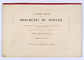 A Second Series of the Monuments of Nineveh, Paper, board, cloth, British