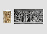 Cylinder seal, Stone, Sumerian