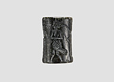Cylinder seal, Serpentine, black, Akkadian