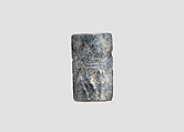 Cylinder seal and modern impression, Lapis lazuli, Sumerian