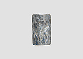 Cylinder seal and modern impression, Lapis lazuli, Sumerian