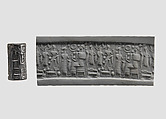 Cylinder seal, Hematite, Old Assyrian Trading Colony