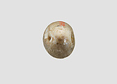 Stamp seal (oval conoid) with divine symbols, White Chalcedony (Quartz), Assyro-Babylonian