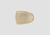 Stamp seal (octagonal pyramid) with cultic scene, Neutral Chalcedony (Quartz), Assyro-Babylonian