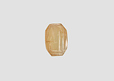 Stamp seal (octagonal pyramid) with divine symbols, Flawed neutral Chalcedony (Quartz), Assyro-Babylonian