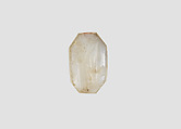Stamp seal (octagonal pyramid) with cultic scene, White Chalcedony (Quartz), Assyro-Babylonian