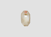 Stamp seal (octagonal pyramid) with cultic scene, White Chalcedony (Quartz), Assyro-Babylonian