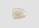 Stamp seal (octagonal pyramid) with cultic scene, White Chalcedony (Quartz), Assyro-Babylonian
