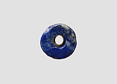 Cylinder seal with animal contest and banquet scene, Lapis lazuli, Sumerian
