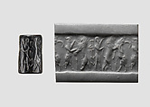 Cylinder seal, Serpentine, Akkadian