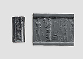 Cylinder seal, Hematite, Babylonian