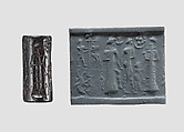 Cylinder seal, Hematite, Babylonian