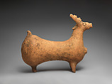 Stag-shaped vessel, Ceramic, Parthian
