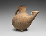 Ram-shaped vessel, Ceramic, Parthian