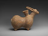 Rhyton in the shape of a rabbit, Ceramic, Iran