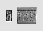 Cylinder seal, Hematite, Babylonian
