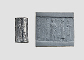 Cylinder seal, Hematite, Babylonian