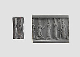Cylinder seal, Hematite, Babylonian