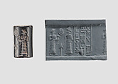 Cylinder seal, Hematite, Babylonian