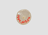 Cylinder seal with three-figure contest scene, Neutral Chalcedony (Quartz), Assyro-Babylonian