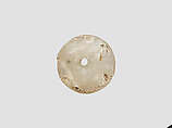 Cylinder seal with mythological contest scene, Flawed neutral Chalcedony (Quartz), Babylonian