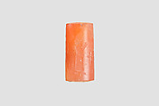 Cylinder seal with cultic scene, Veined orange Carnelian (Quartz), Assyrian