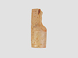 Cylinder seal with cultic scene, Neutral Chalcedony (Quartz), Assyrian