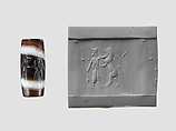Cylinder seal, Agate, Achaemenid