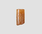 Cylinder seal, Chalcedony, brown, Achaemenid