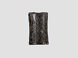 Cylinder seal and modern impression: rows of animals; falcons flanking goat, Taweret goddesses, Stone