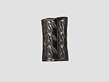 Cylinder seal and modern impression: rows of animals; falcons flanking goat, Taweret goddesses, Stone
