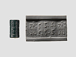 Cylinder seal, Jasper, green