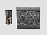 Cylinder seal, Hematite, Old Assyrian Trading Colony