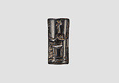 Cylinder seal, Hematite, Old Assyrian Trading Colony