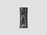 Cylinder seal and modern impression: animal-headed divinities with prey, Hematite, Cypriot