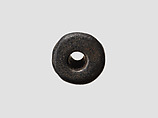 Cylinder seal and modern impression: bird, man, horned animal, Hematite, Cypriot