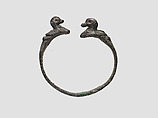 Bracelet with duck-headed terminals, Bronze, Iran
