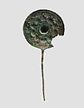 Disc-headed pin, Bronze, Iran