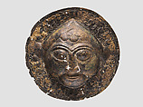 Disc plaque, Bronze, gilt