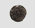 Roundel, Bronze, bitumen, Elamite