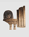 Openwork furniture plaque with a 