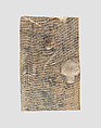 Furniture plaque carved in high relief with two Egyptianizing figures flanking a volute tree, Ivory, Assyrian